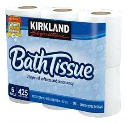 KIRKLAND BATHROOM TISSUE 425 SHEETS X 6